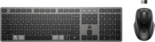 Tastiera e mouse Hp 9T5B0UT 725 Multi Device Rechargeable Grey e Black