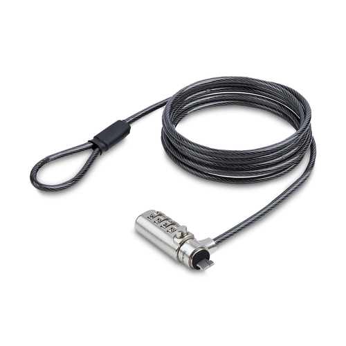 Cavo con lucchetto Startech.Com SNANOC4D LAPTOP LOCK Nano Slot Gray