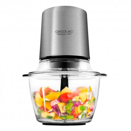 Tritatutto elettrico Cecotec 03043 TitanGlass 1000 Inox