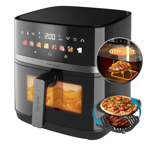Friggitrice Cecotec 100501 CECOFRY&GRILL Duoheat 8000 Black