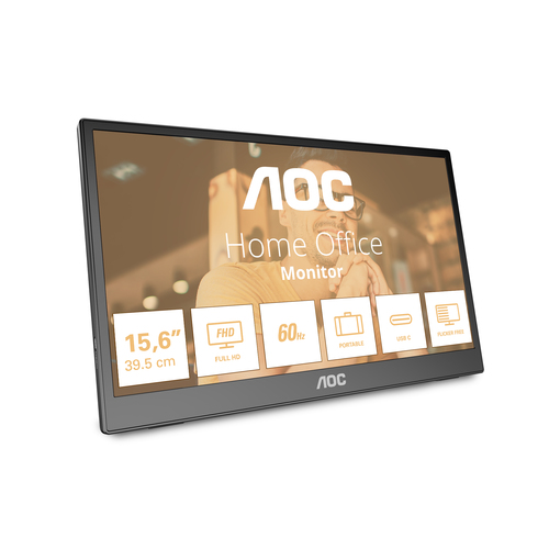 Monitor Aoc 16T3EA PORTABLE Black