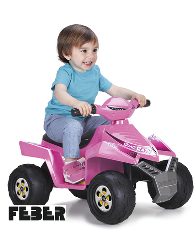 Moto Quad  6V Feber 800011422 RACY Pink