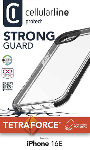 Cover Cellular Line TETRACIPHSE4T IPHONE 16e TETRA FORCE STRONG GUARD 