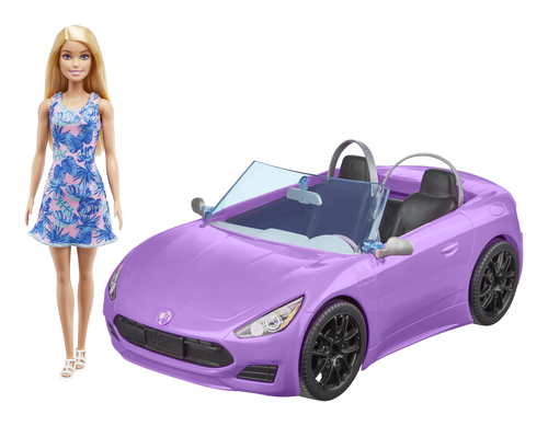 Set bambola Mattel HBY29 BARBIE con auto cabrio