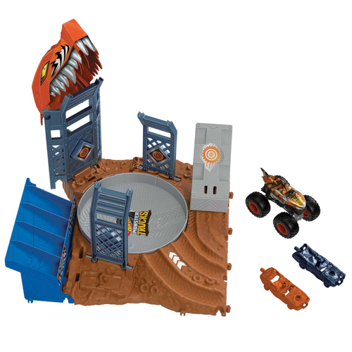 Playset pista Monster Trucks Arena degli Scontri Semifinali Mattel HNB