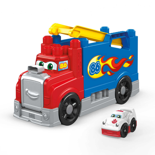 Prime attività Mega Bloks FVJ01 Mega Blocks Autotreno monta e sfreccia