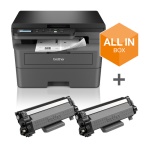 BROTHER - Multifunzione Brother DCPL2627DWXL ALL IN BOX Grey e Black