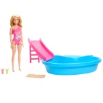 Mattel - Set bambola Mattel HRJ74 BARBIE con piscina