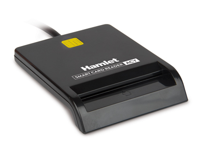 Lettore smart card Hamlet HUSCR ACY USB C e USB A Black