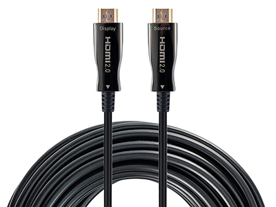 Cavo HDMI Hamlet XVCHDM AOM50 2.0 Attivo Ibrido 4K Black