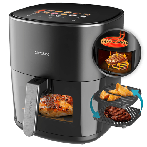 Friggitrice Cecotec A01 EU01 100500 CECOFRY&GRILL Duoheat 6500 Black