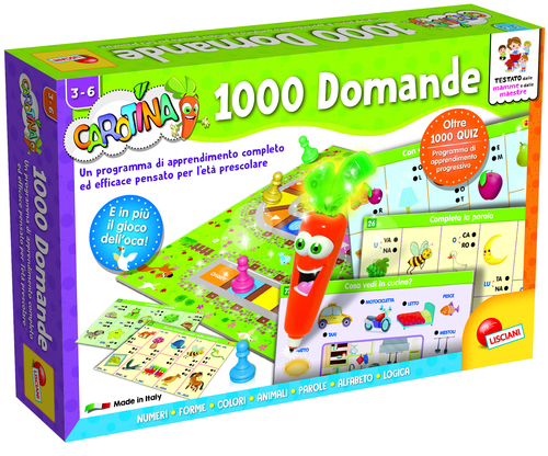 Gioco educativo Lisciani 49363 CAROTINA 1000 Domande