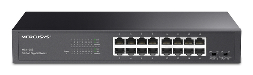 Switch di rete Mercusys MS116GS Rackmount Black