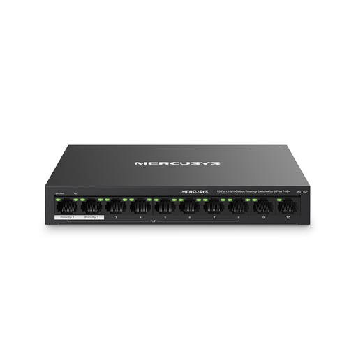 Switch di rete Mercusys MS110P Black