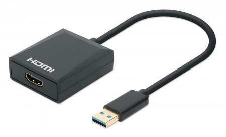 Adattatore video Manhattan 153690 IADAP USB3 HDMIM Black