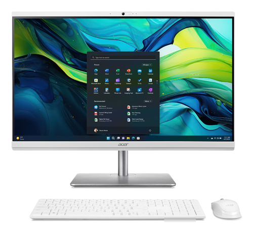 All in one Acer DQ BMGET 009 ASPIRE C C27 195ES Silver e White