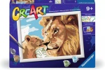Ravensburger - Creativo Ravensburger 23976 CREART Leone e cucciolo