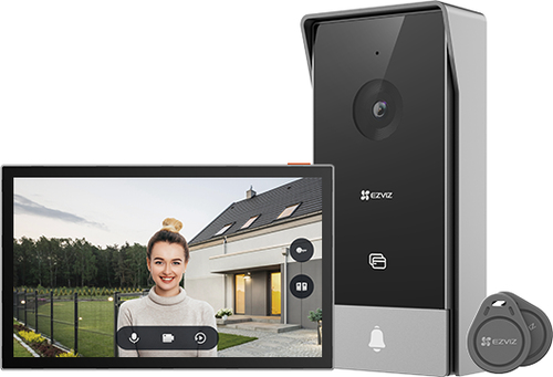 Citofono Ezviz CS HP5 R100 1W2TFC CONNECT 3in1 Full HD Black e Silver