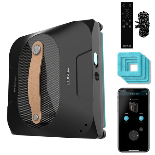 Lava vetri elettrico Cecotec A01 EU01 100141 CONGA Windroid 1390 Black