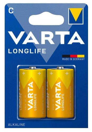 Batteria Mezza Torcia C Varta 04114 101 422 LONGLIFE
