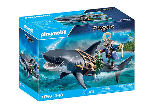 Pirata e squalo gigante Playmobil 71793 PIRATES