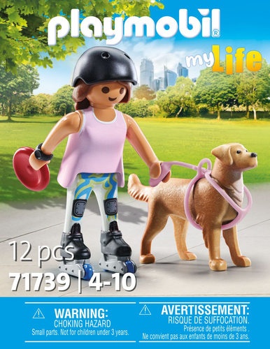 Costruzioni Playmobil 71739 MY LIFE Golden Retriever con personaggio