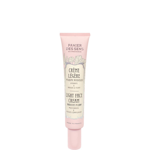 Trattamento viso Panier des Sens Peonia crema leggera idratazione e lu