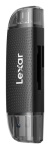LEXAR - Lettore schede memoria Lexar LRW310X BNBNG Dual Slot Reader Black