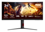 Aoc - Monitor Aoc CU34G4Z WQHD Curved Black e Red