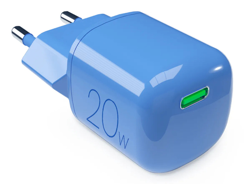 Caricabatterie Puro PUFCMTCUSBC20WGBLUE MINIPRO 20W GaN Blue