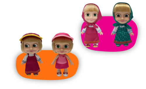 Bambola Giochi Preziosi MHA37000 MASHA E ORSO con capelli pettinabili 