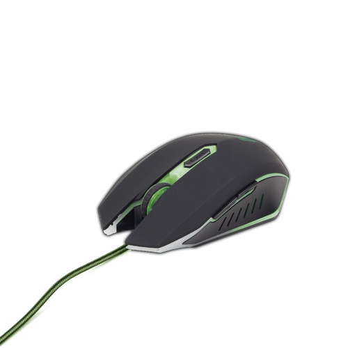 Mouse Gembird MUSG 001 G Wired Black e Green