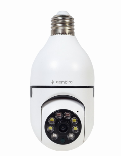 Videocamera sorveglianza Gembird TSL CAM WRHD 01 E27 rotante White