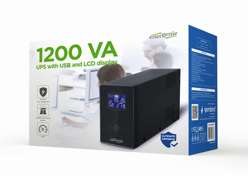 Gruppo di continuità Gembird EG UPS 033 ENERGENIE LCD Black