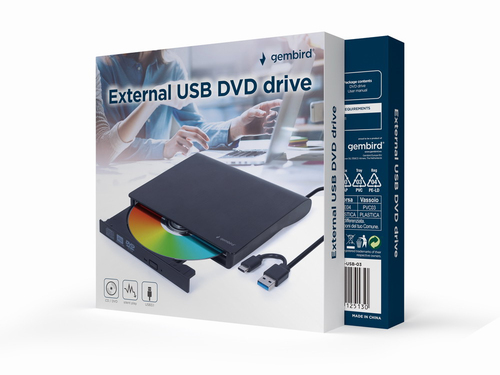 Masterizzatore Gembird DVD USB 03 External Black