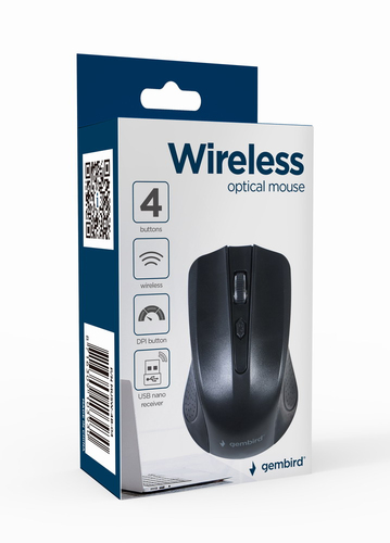 Mouse Gembird MUSW 4B 04 Black