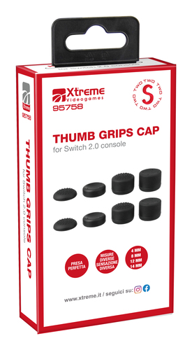Grip Gamepad Xtreme 95758 SWITCH 2 Thumb Grips Cap Black