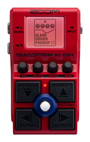 Multieffetto basso Zoom MULTISTOMP MS 60B+ Red