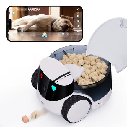 Robot animali SMART Enabot EA0405 ROLA Petpal White e Black