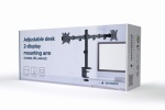 Gembird - Supporto monitor scrivania Gembird MA D2 01 Dual Black