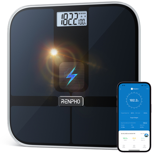 Bilancia pesapersone Renpho PEU R A020 BK B2B ELIS Solar 2 Smart Body 