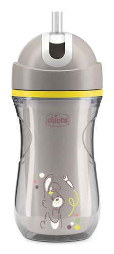 Tazza bimbo termica con cannuccia Chicco 00069913500000 SPORT CUP Grig