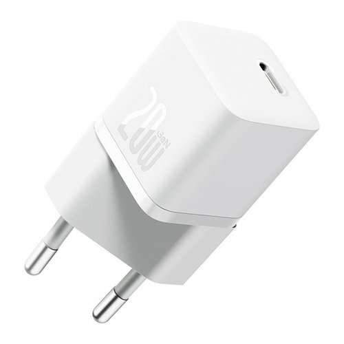 Caricabatterie Baseus CCGN050102 FAST CHARGER GaN5 20W mini White