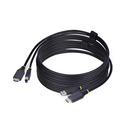 Cavo adattatore Startech.Com HU12210 KVM CABLE KVM HDMI e USB Black
