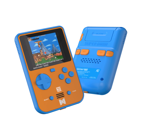 Console pocket Evercade 1161491 SUPER POCKET Data East Blue e Orange
