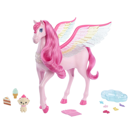Playset bambola Mattel HLC40 BARBIE Pink Pegasus Touch of Magic  con c