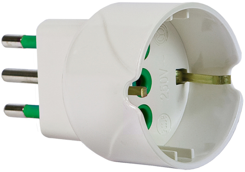 Adattatore Fme Fanton 82600 E con spina italiana 10A Bianco
