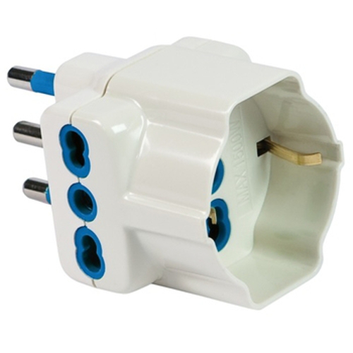 Adattatore Fme Fanton 82640 E con spina italiana 16A Bianco