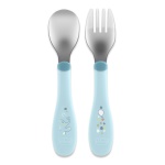 CHICCO - Set cucchiaio e forchetta bimbi Chicco 00016102250000 Azzurro