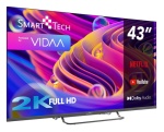 Tv Smart Tech 43FV02V Black